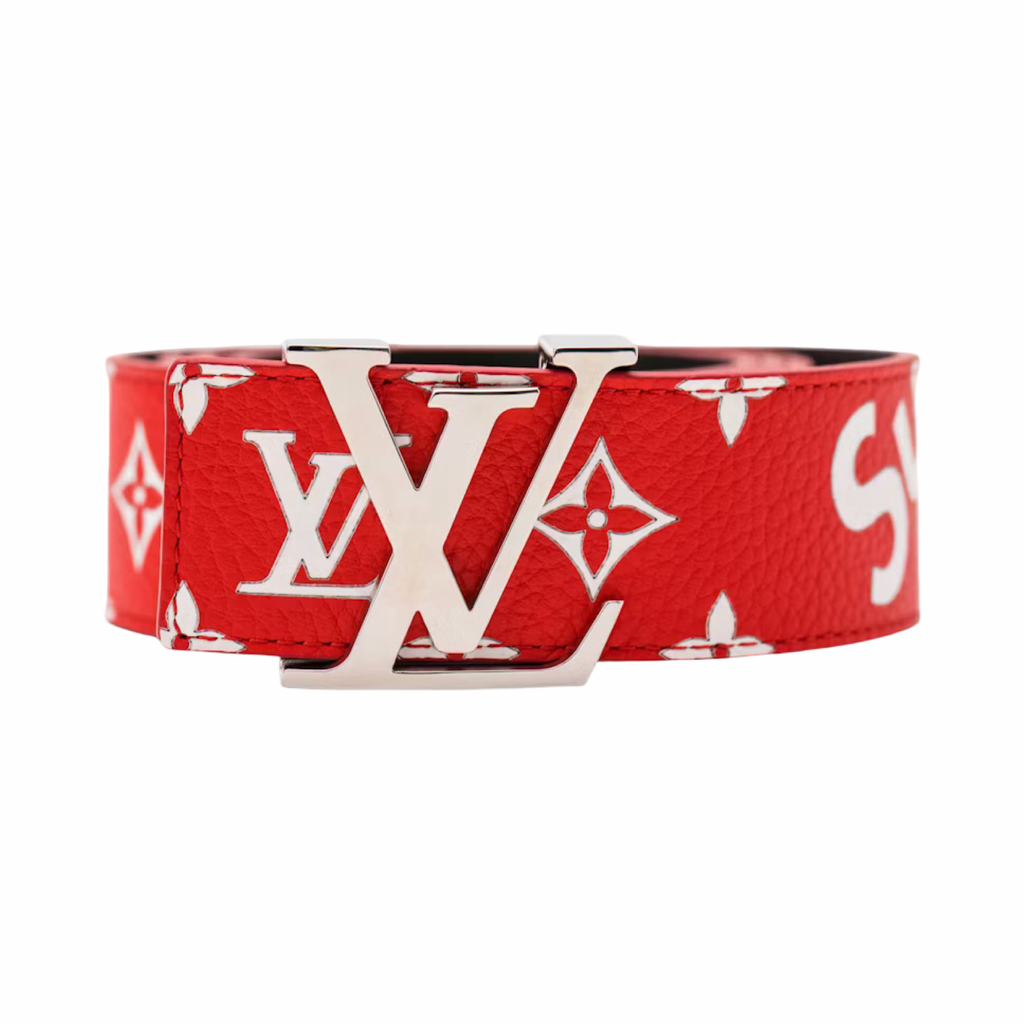 Louis Vuitton x Supreme SS17 Initiales Belt Red 100/40