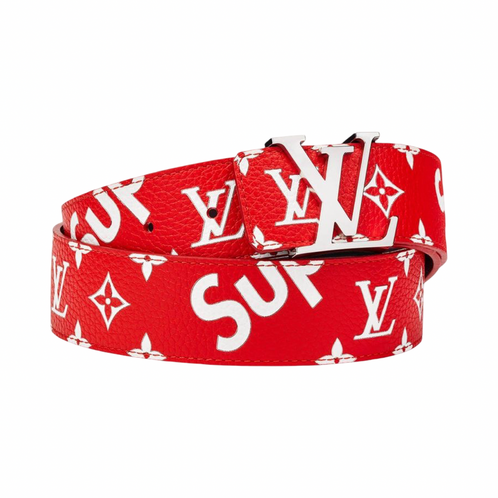 Louis Vuitton x Supreme SS17 Initiales Belt Red 100/40