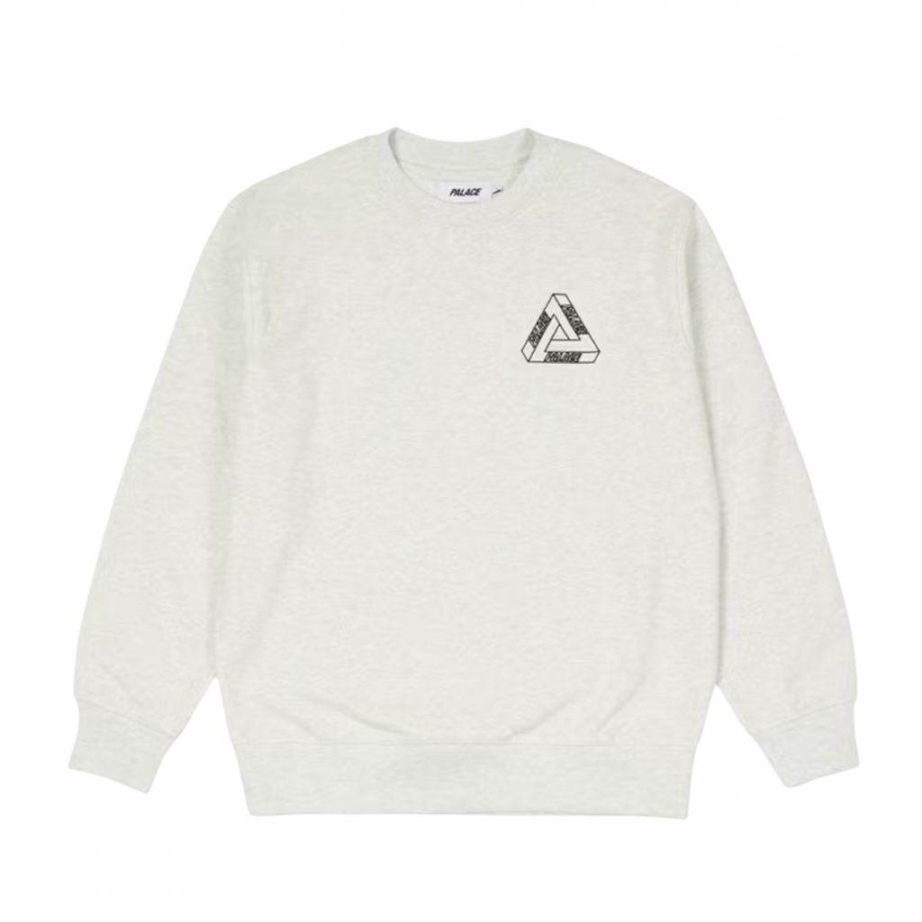Palace Outliner MIT Designer Crew Light Grey Marble