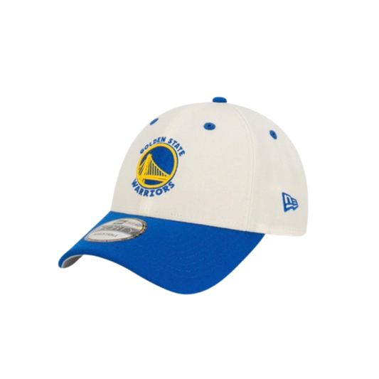 New Era 940 Snapback Two Tone Championship Golden State Warrior White Yellow Blue Cap