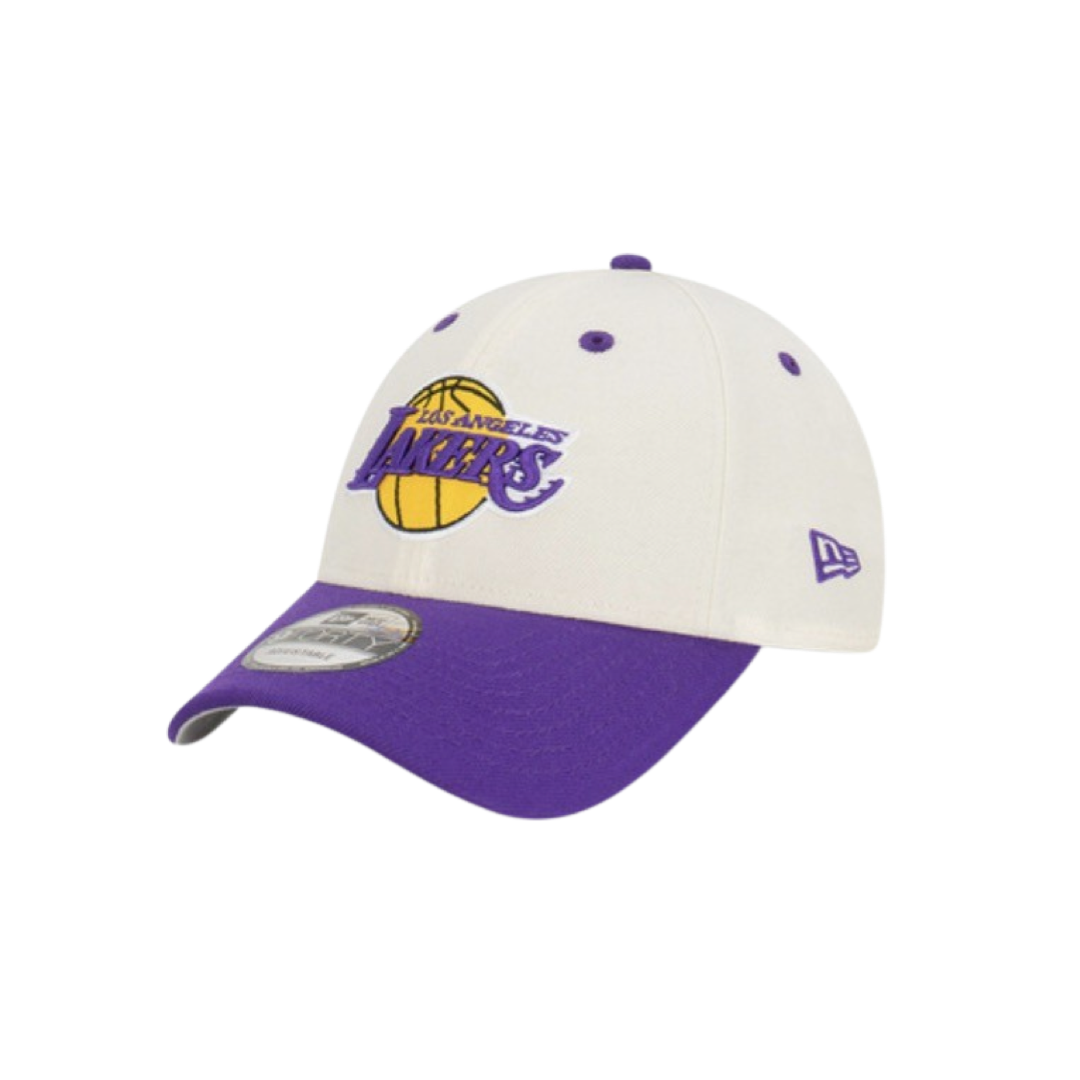 New Era 940 Snapback Two Tone Championship Los Angeles Lakers White Yellow Purple Cap