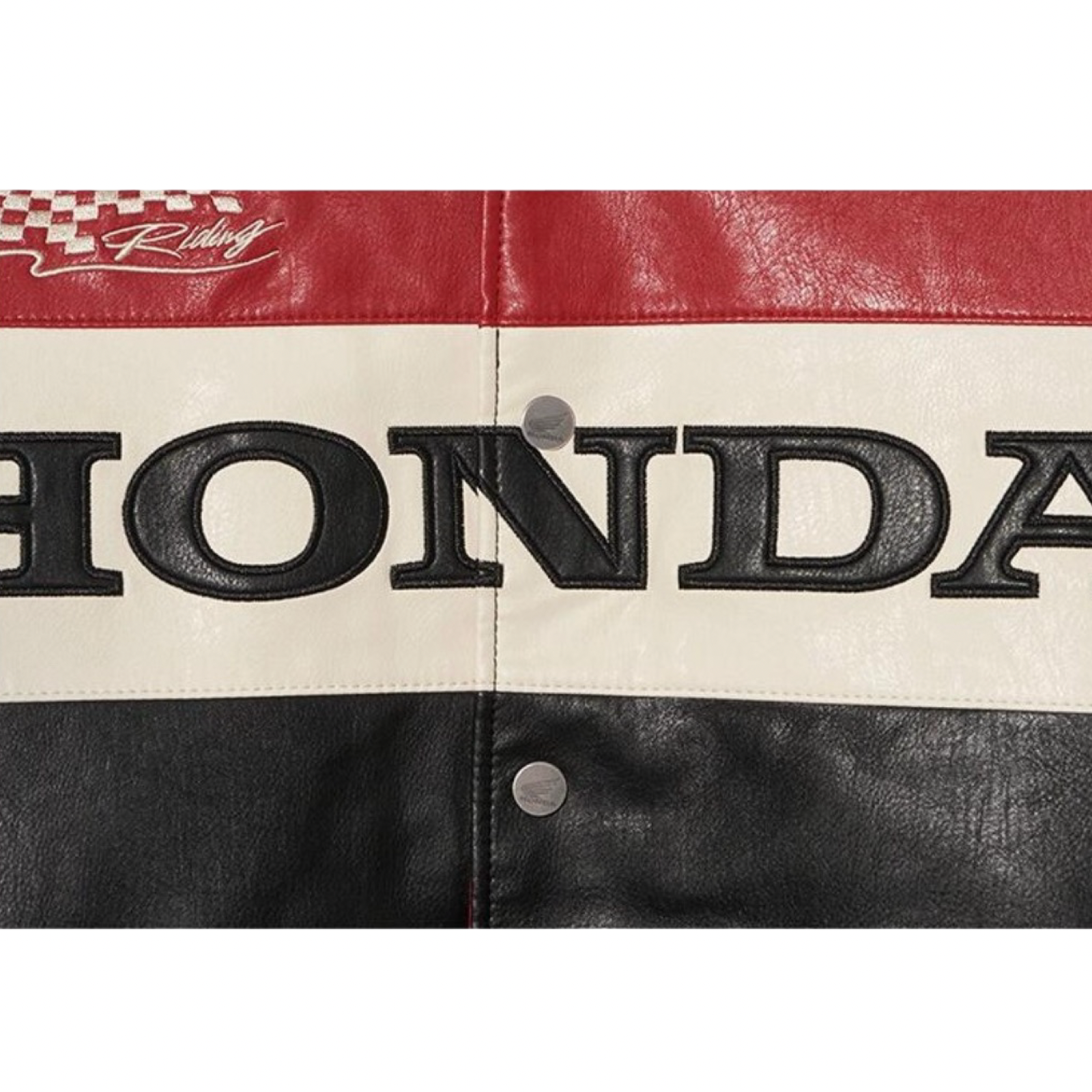 Honda SS26 Biker Jacket Red Black White
