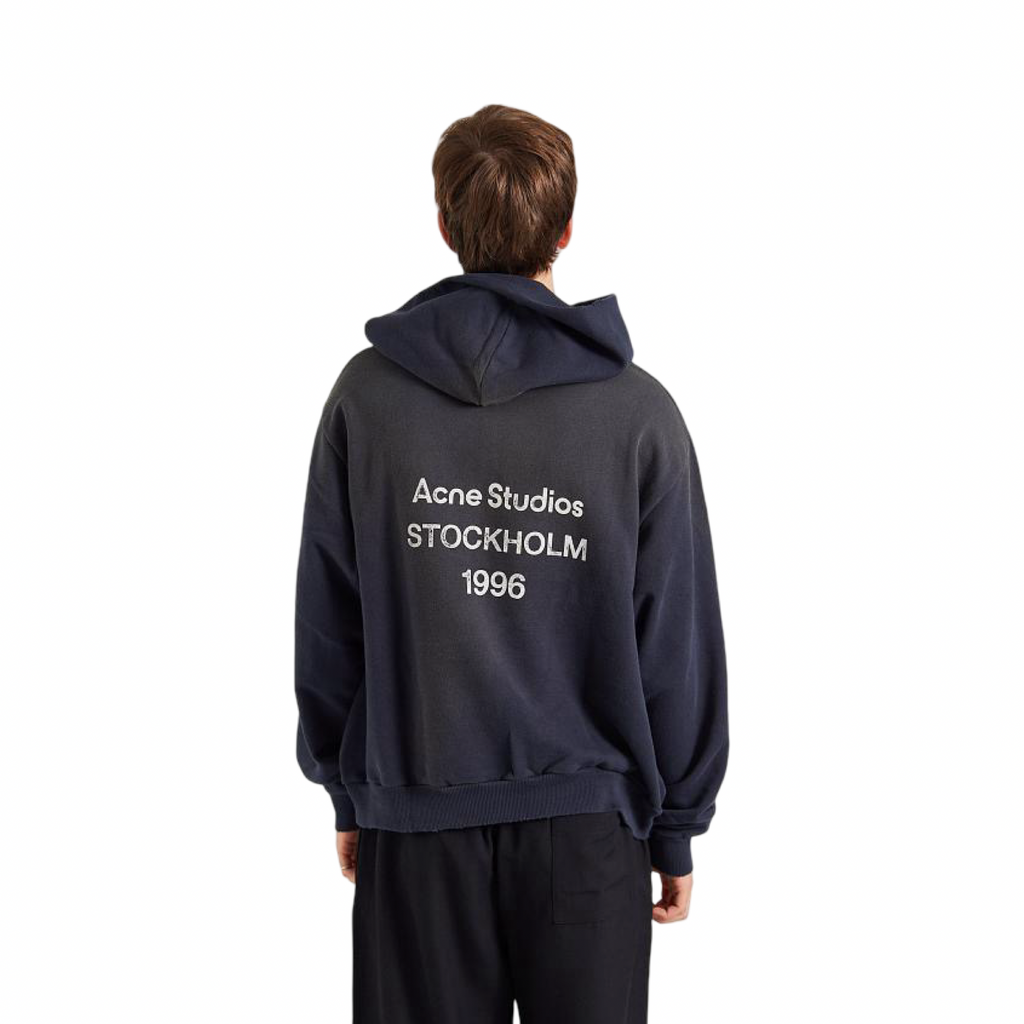 Acne Studios Dusty Black Wash Hoodie Fleece