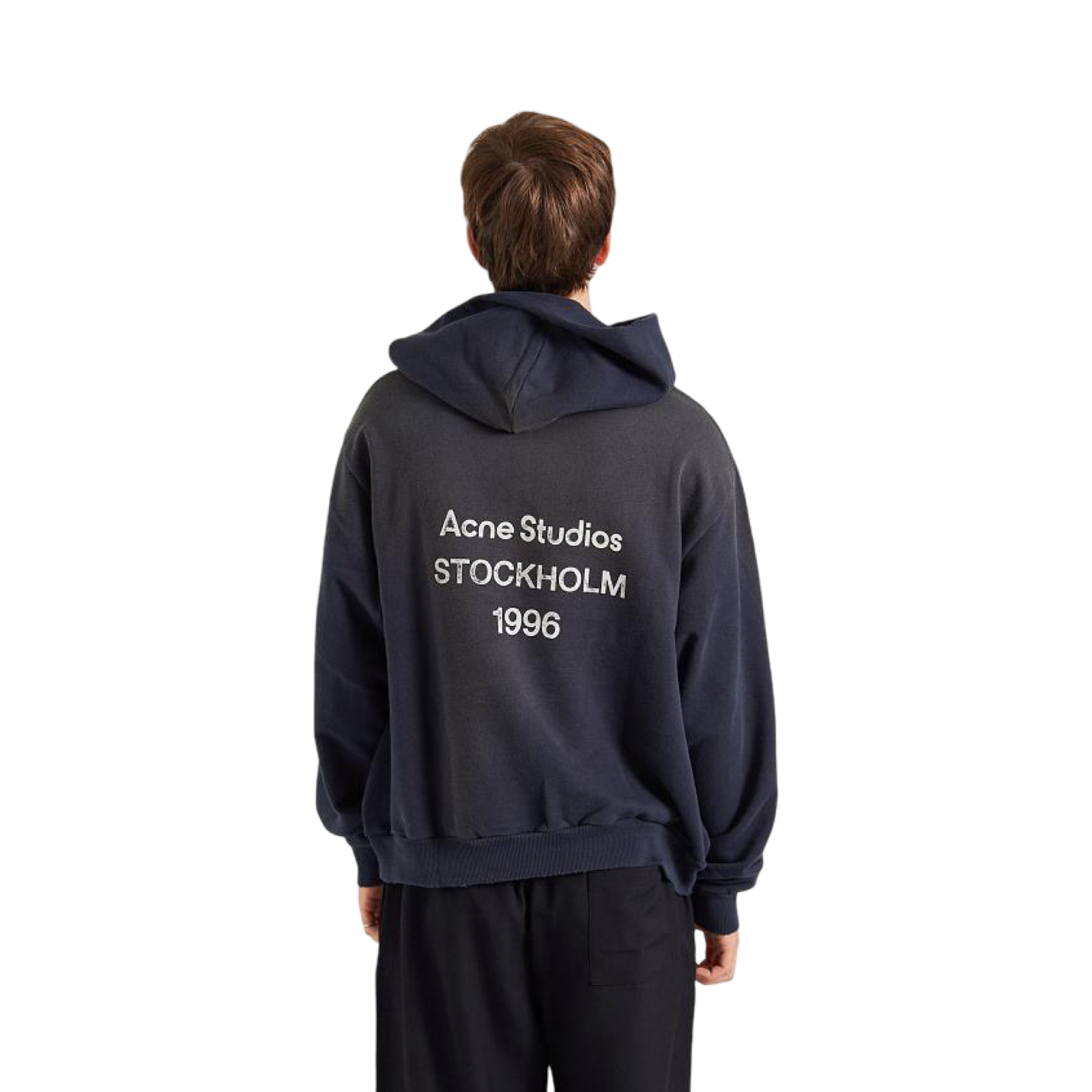 Acne Studios Dusty Black Wash Hoodie Fleece