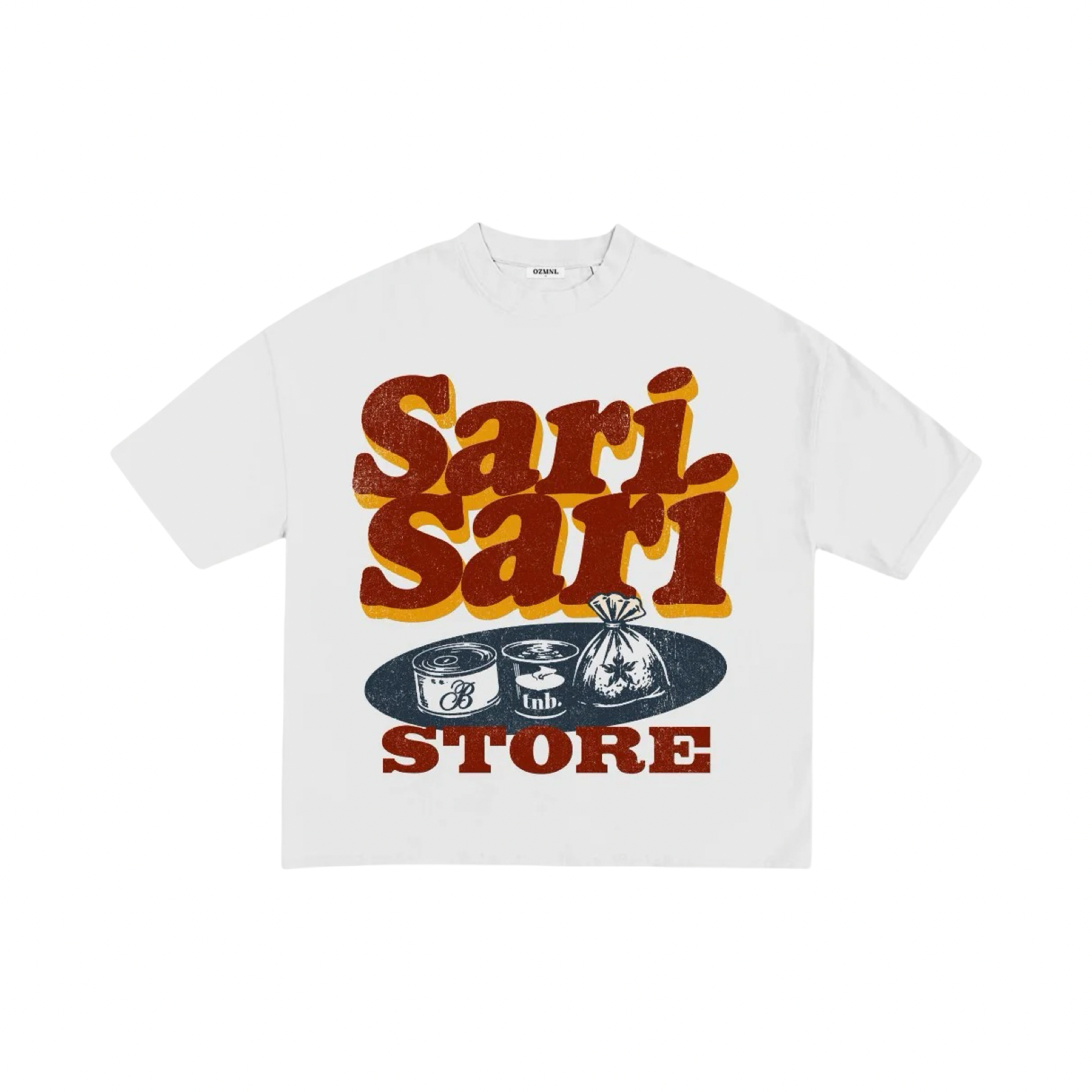 OZMNL Sari-Sari Stone T-Shirt White