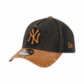 New Era 9Forty A-Frame Washed Earthtones New York Yankees Black Brown Snapback Cap