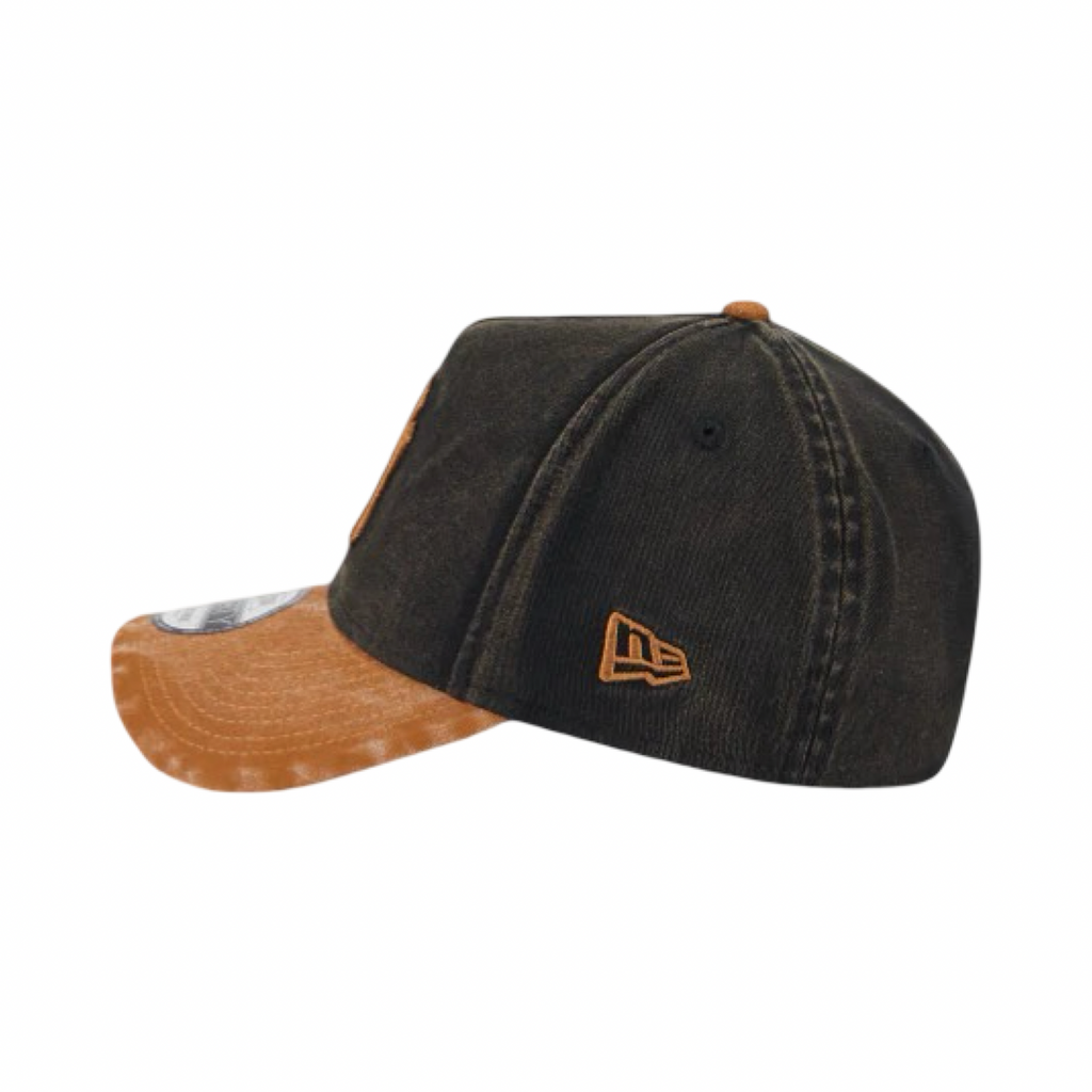 New Era 9Forty A-Frame Washed Earthtones New York Yankees Black Brown Snapback Cap