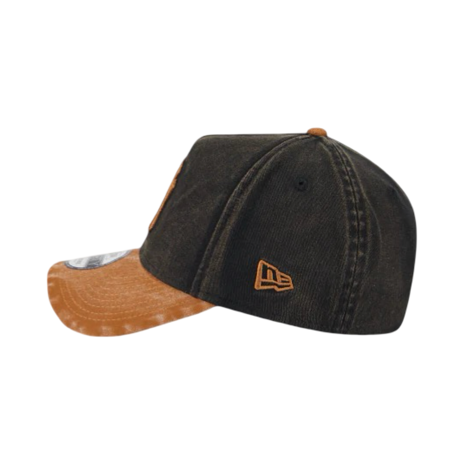 New Era 9Forty A-Frame Washed Earthtones New York Yankees Black Brown Snapback Cap