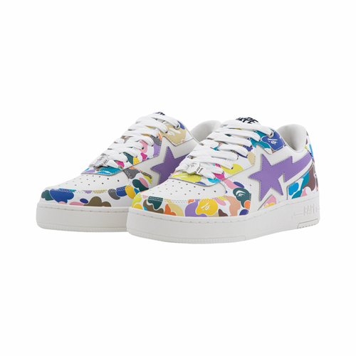 A Bathing Ape Bapesta Icon M2 White Multi