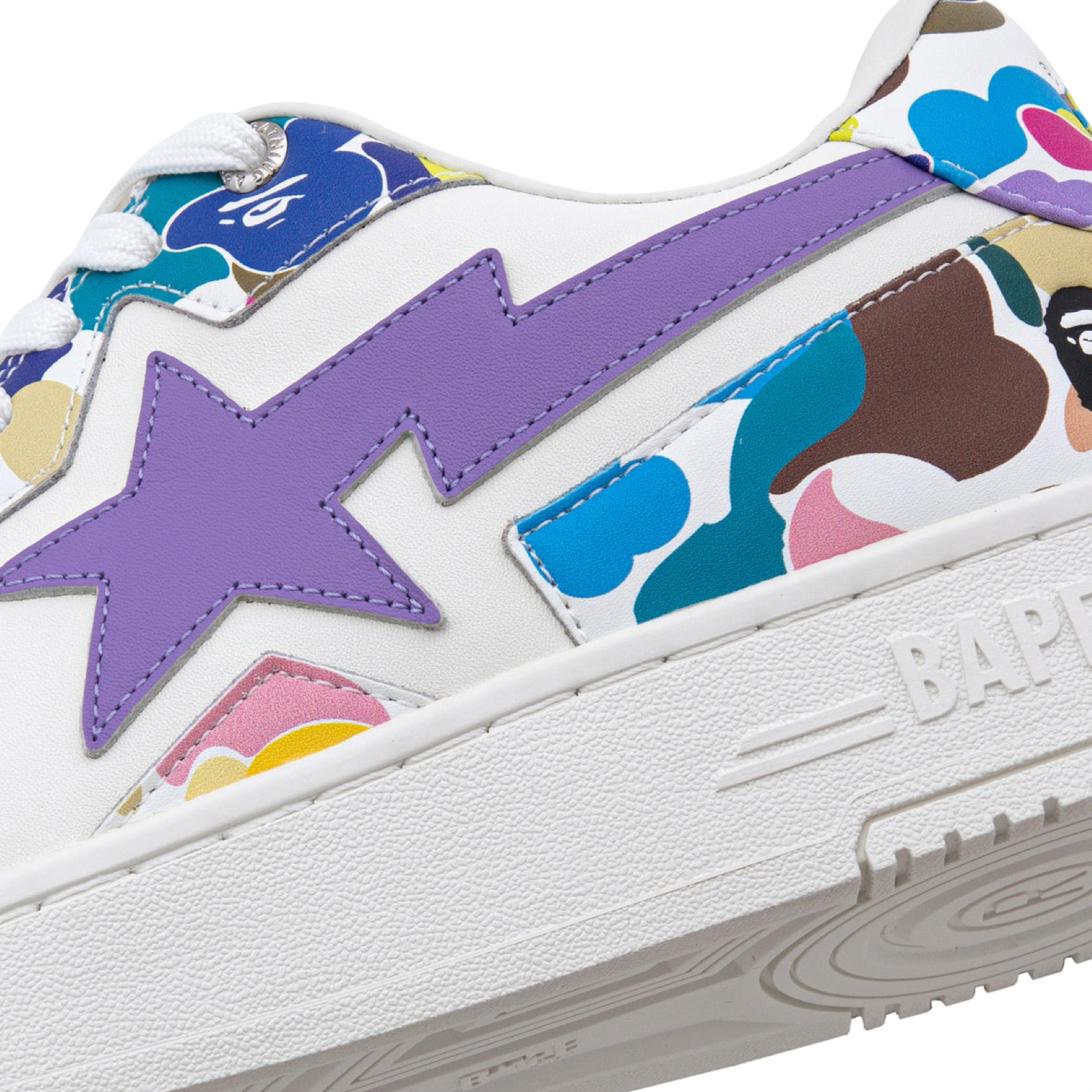 A Bathing Ape Bapesta Icon M2 White Multi