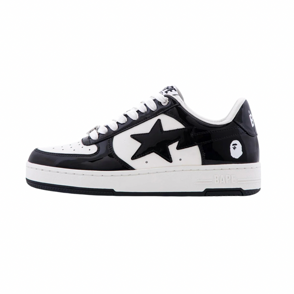 A Bathing Ape Bapesta #2 M2 Black White Black