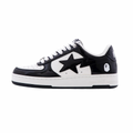 A Bathing Ape Bapesta #2 M2 Black White Black