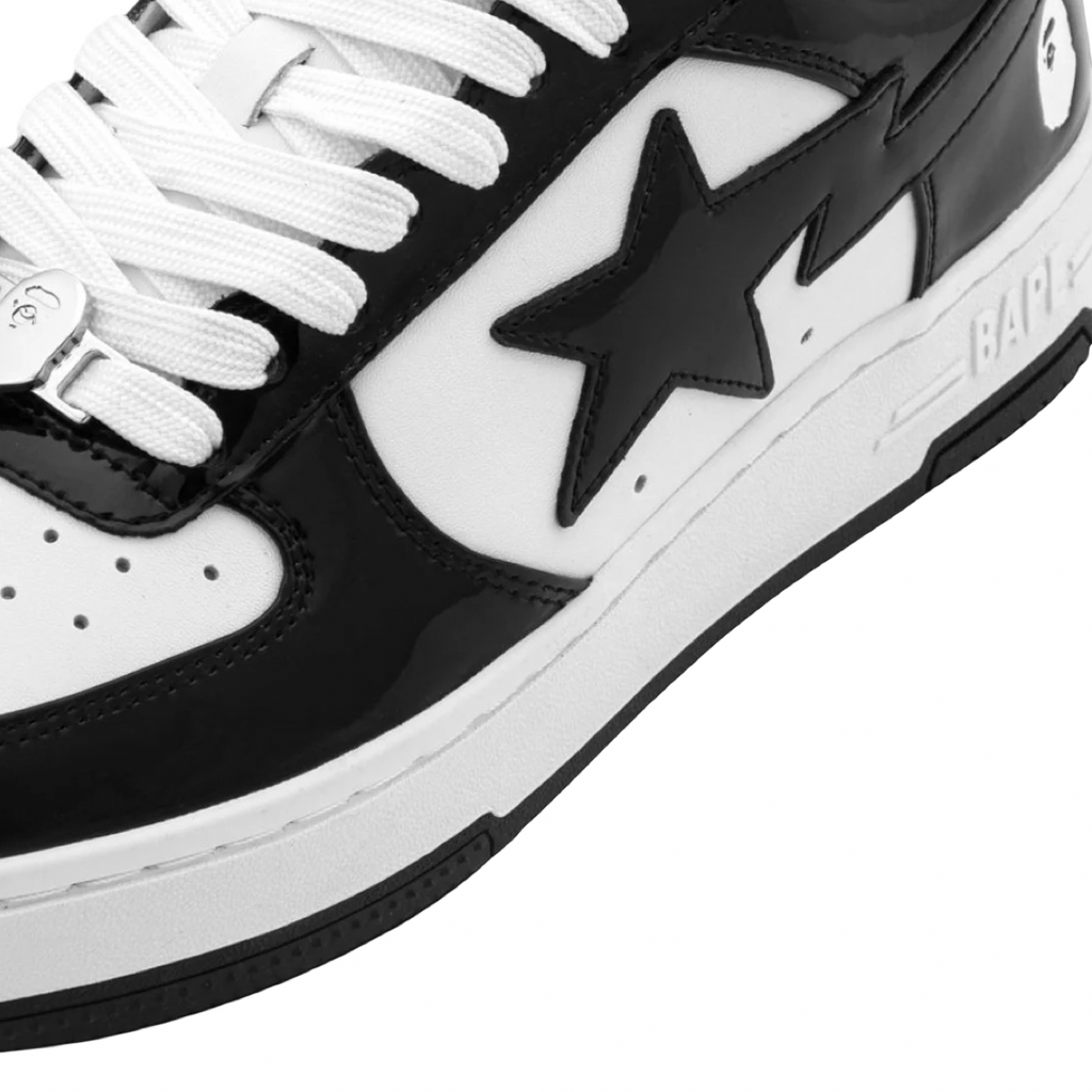 A Bathing Ape Bapesta #2 M2 Black White Black