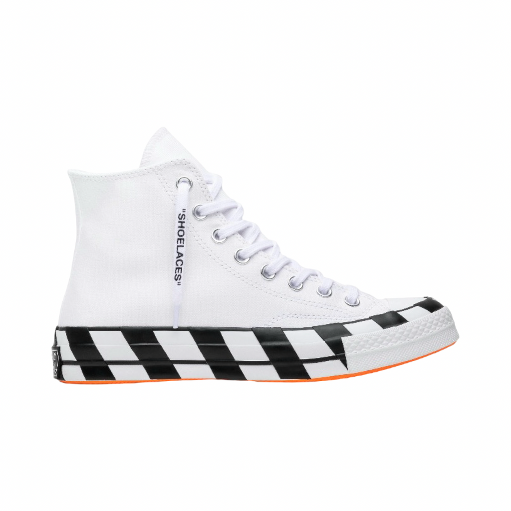 Converse x OFF WHITE Chuck 70 Hi White Cone Black 163862C