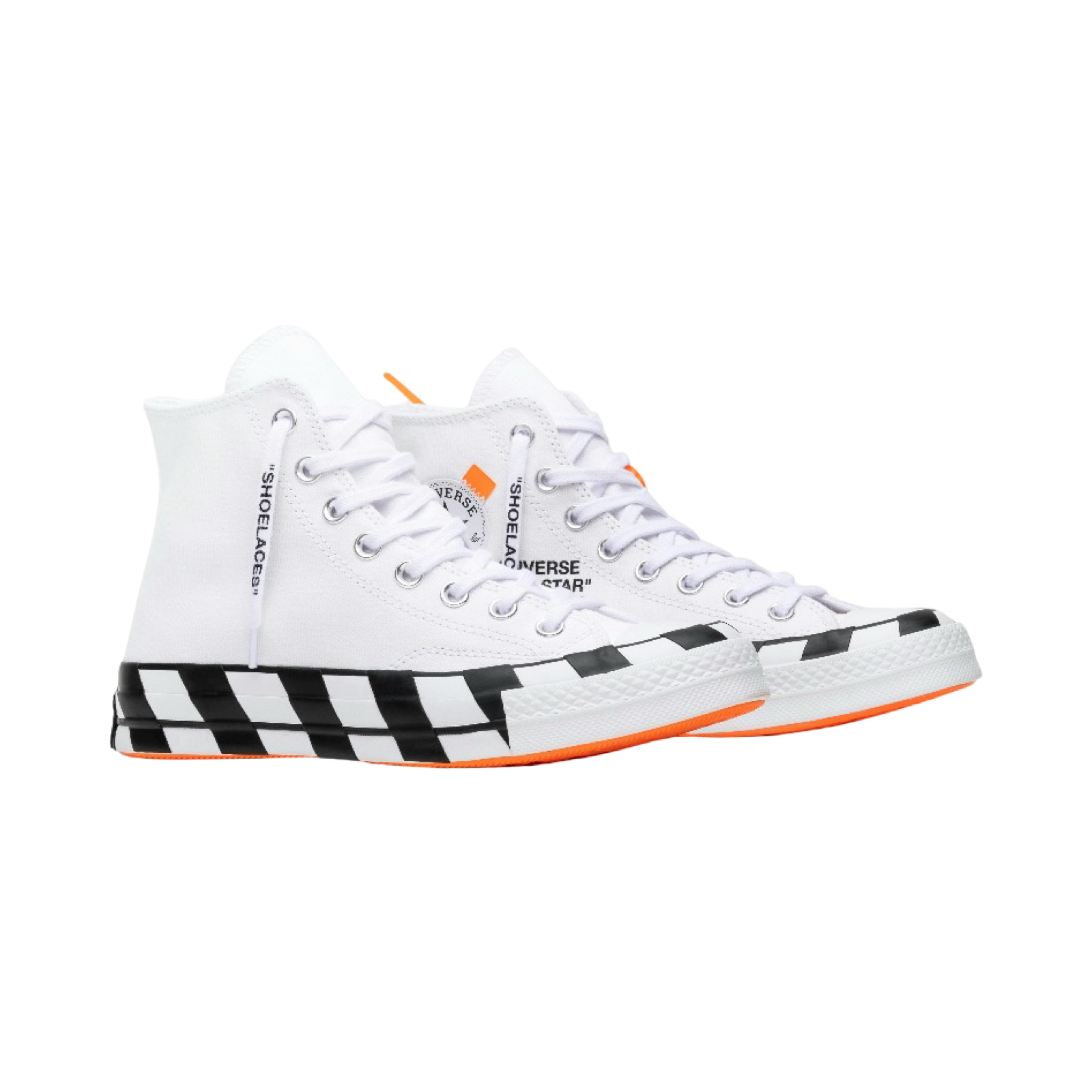 Converse x OFF WHITE Chuck 70 Hi White Cone Black 163862C