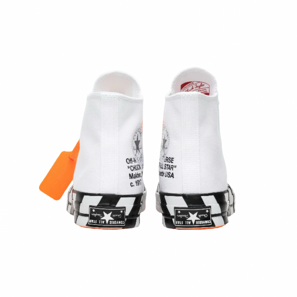 Converse x OFF WHITE Chuck 70 Hi White Cone Black 163862C