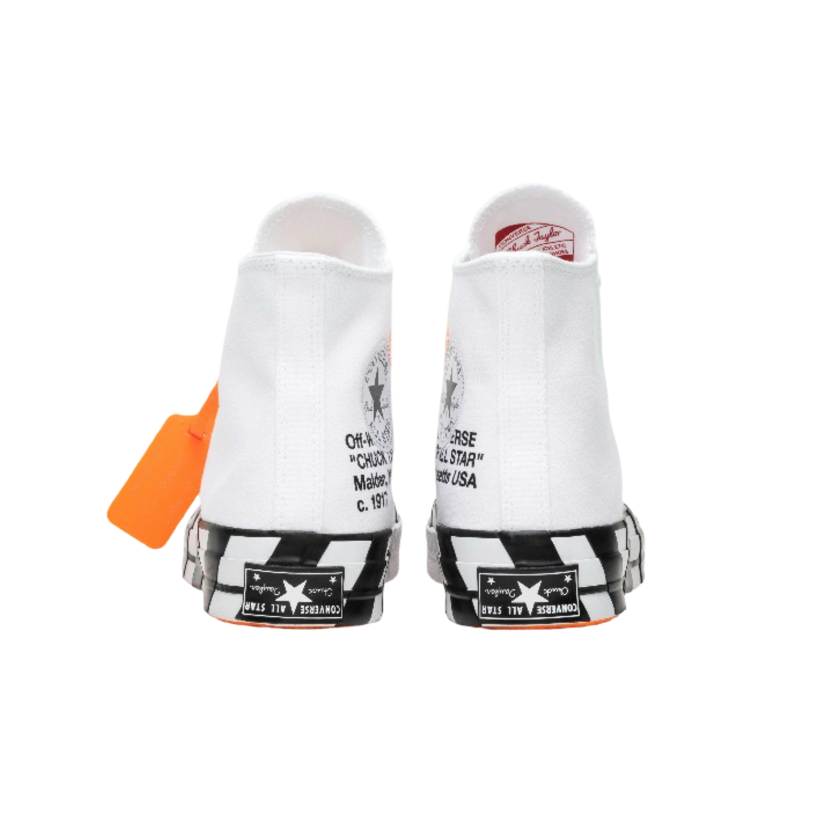 Converse x OFF WHITE Chuck 70 Hi White Cone Black 163862C