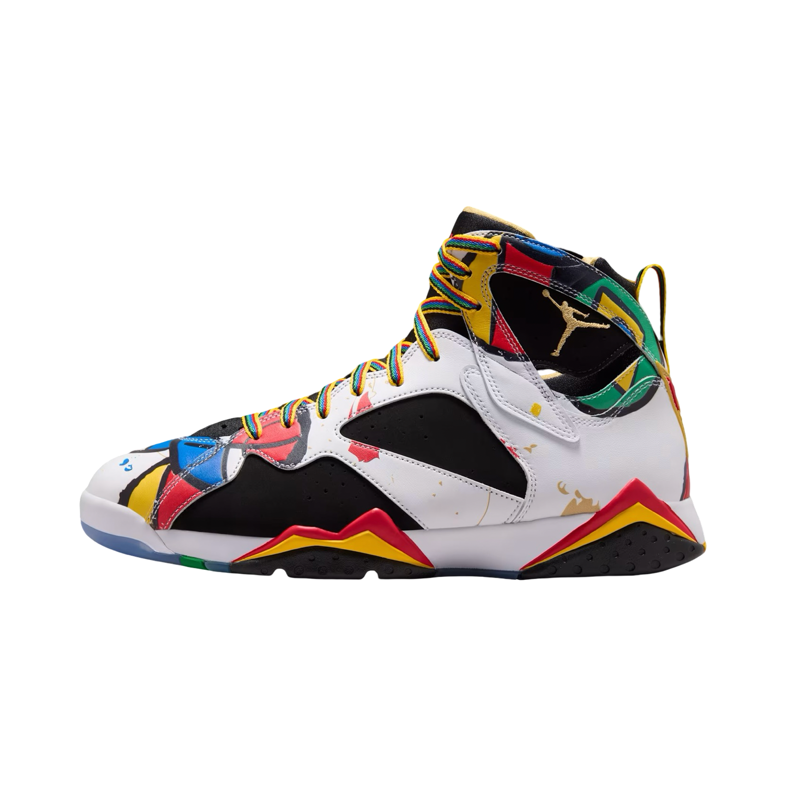 Air Jordan 7 Miro 2026 White Met Gold Red Green Royal Blue IQ6573-100