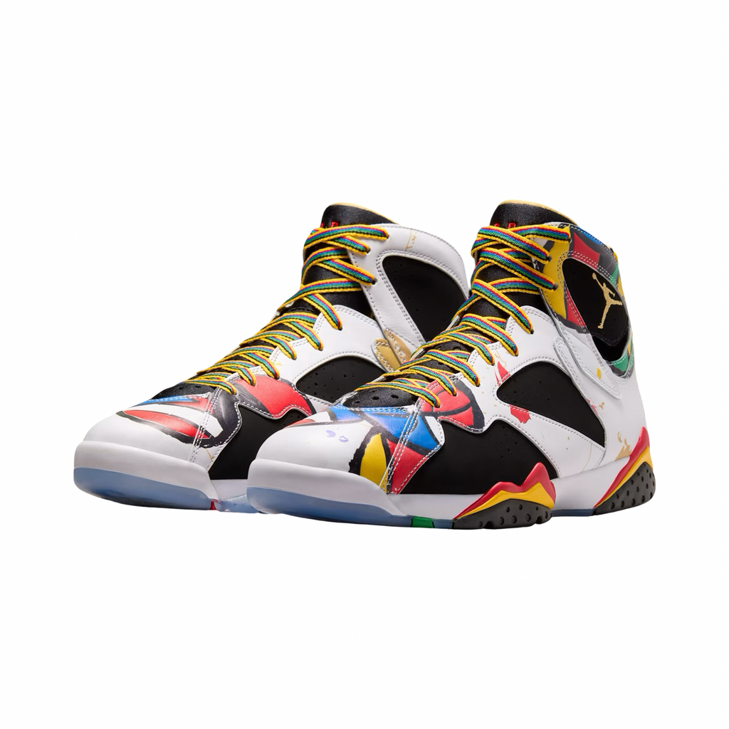 Air Jordan 7 Miro 2026 White Met Gold Red Green Royal Blue IQ6573-100