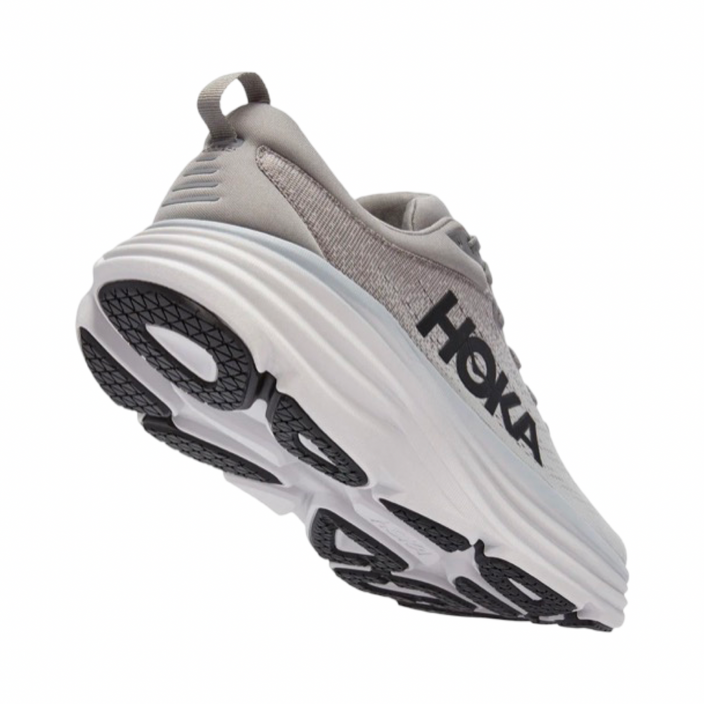 Men's Hoka Bondi 8 Shark X-Wide 4E Width Grey Black