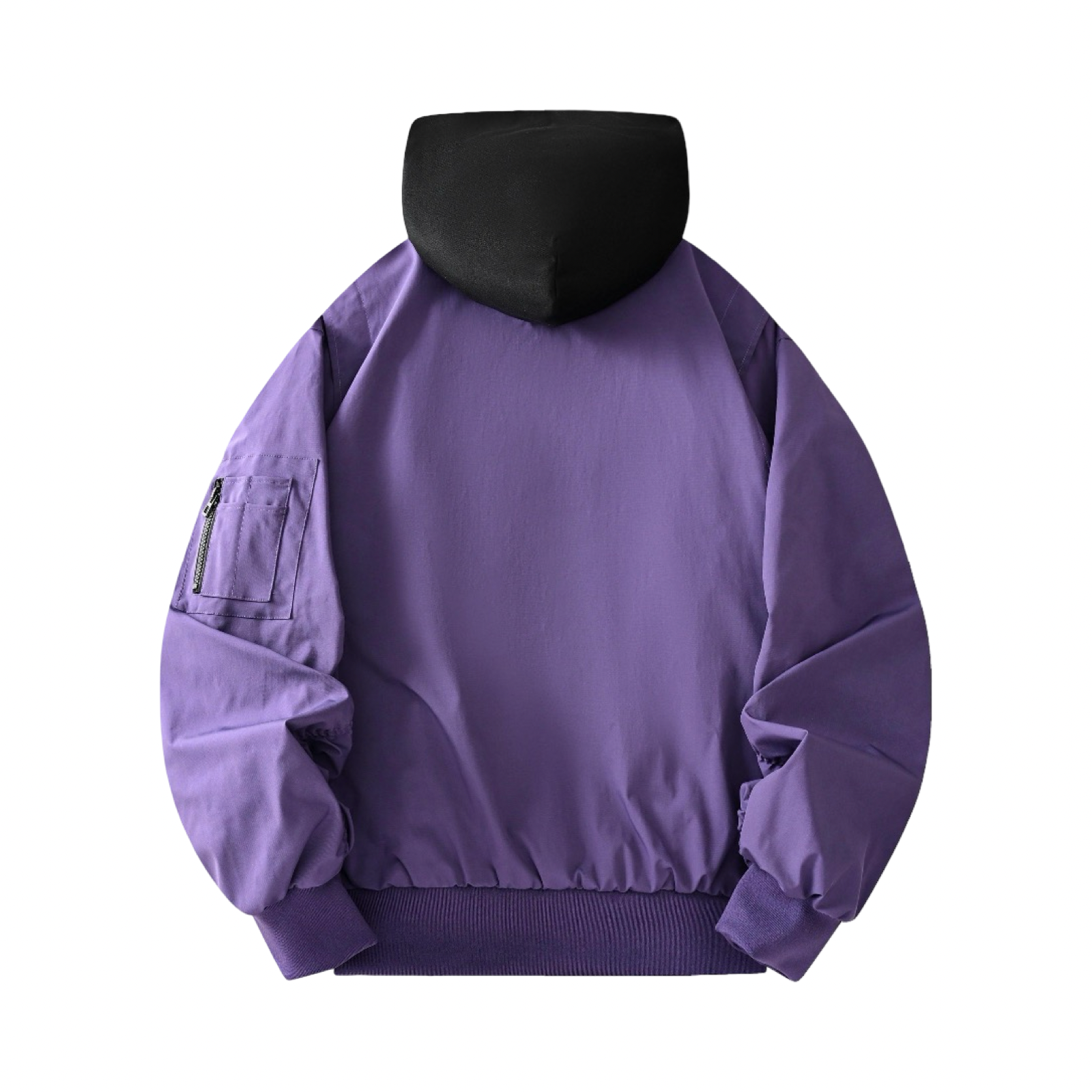 Kawasaki Need Speed Purple Black Hooded Utility Windbreaker