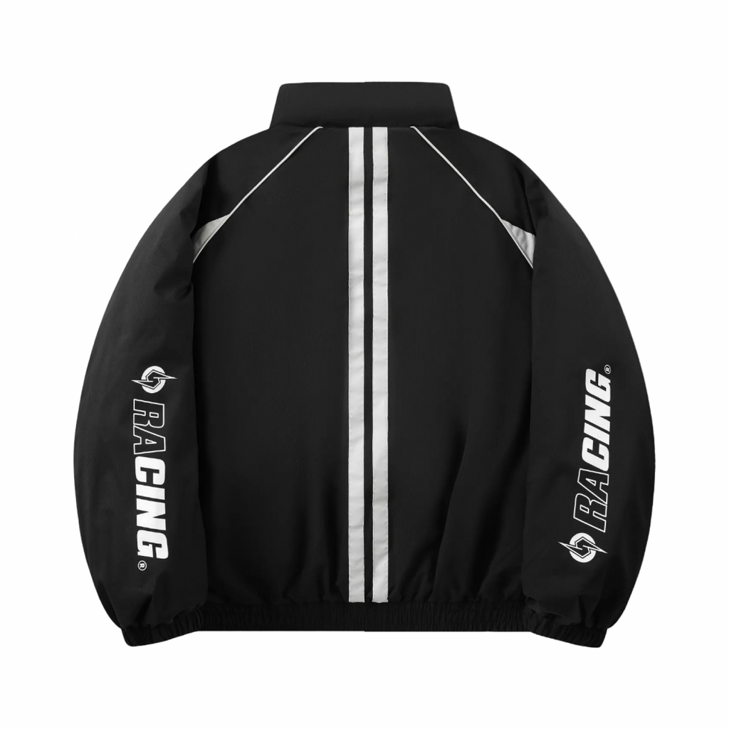 Kawasaki 90's Freedom Racing Puff Jacket Black White Red
