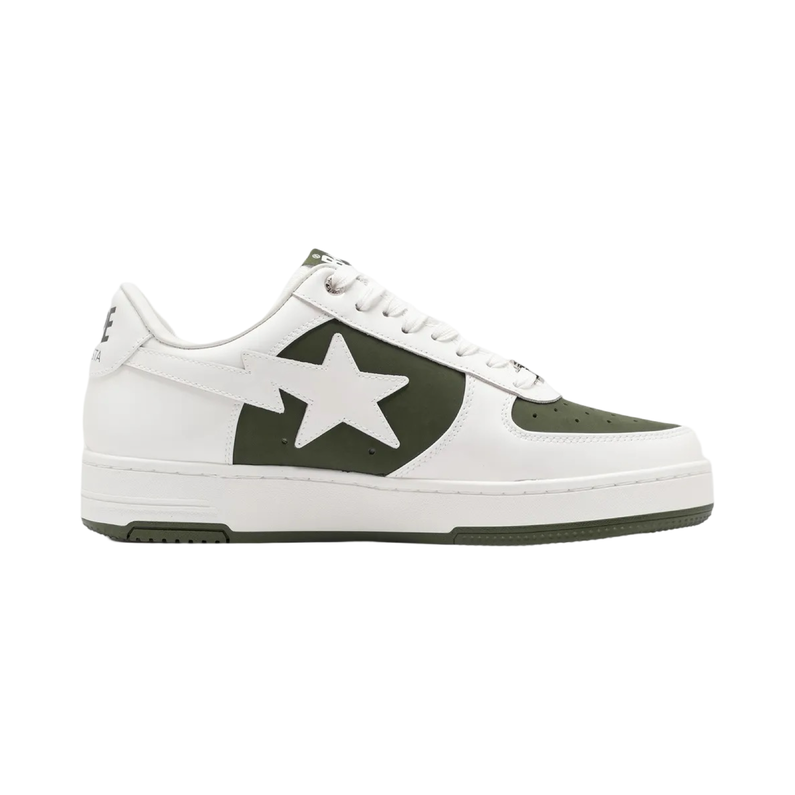 A Bathing Ape Bapesta #6 M2 Low Olive White