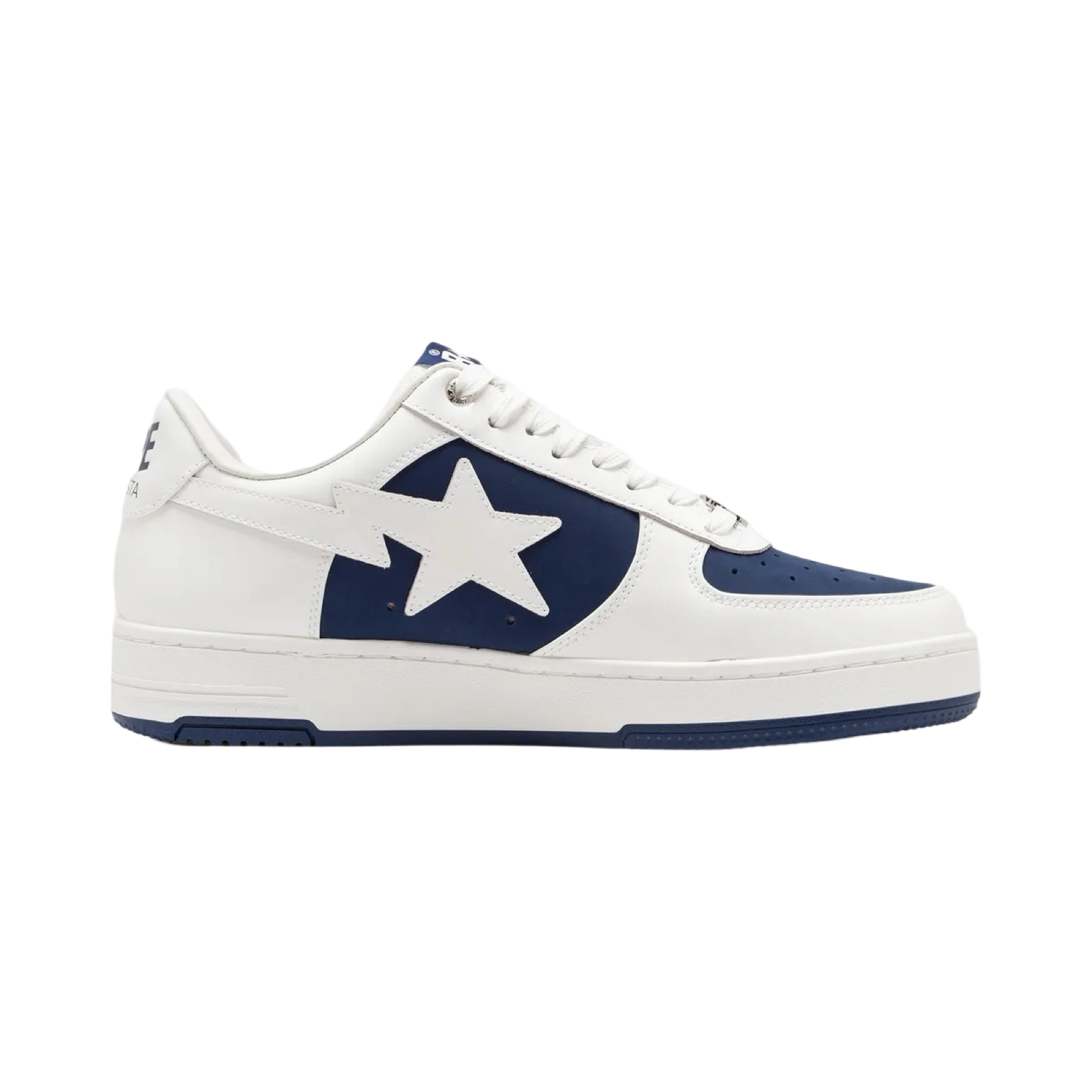 A Bathing Ape Bapesta #6 M2 Low Navy White