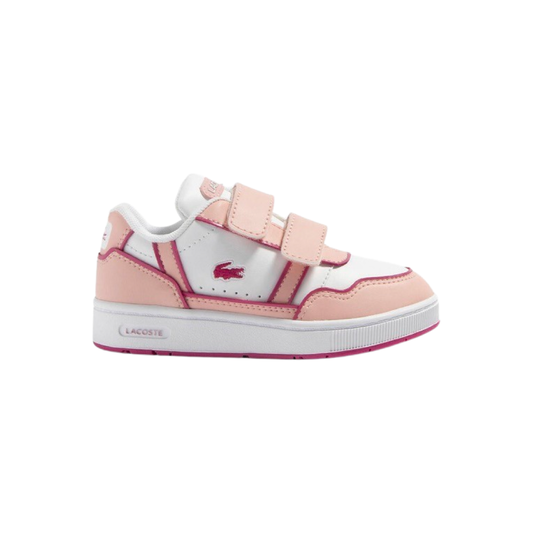 Toddler Lacoste T-Clip 2235 White Pink White