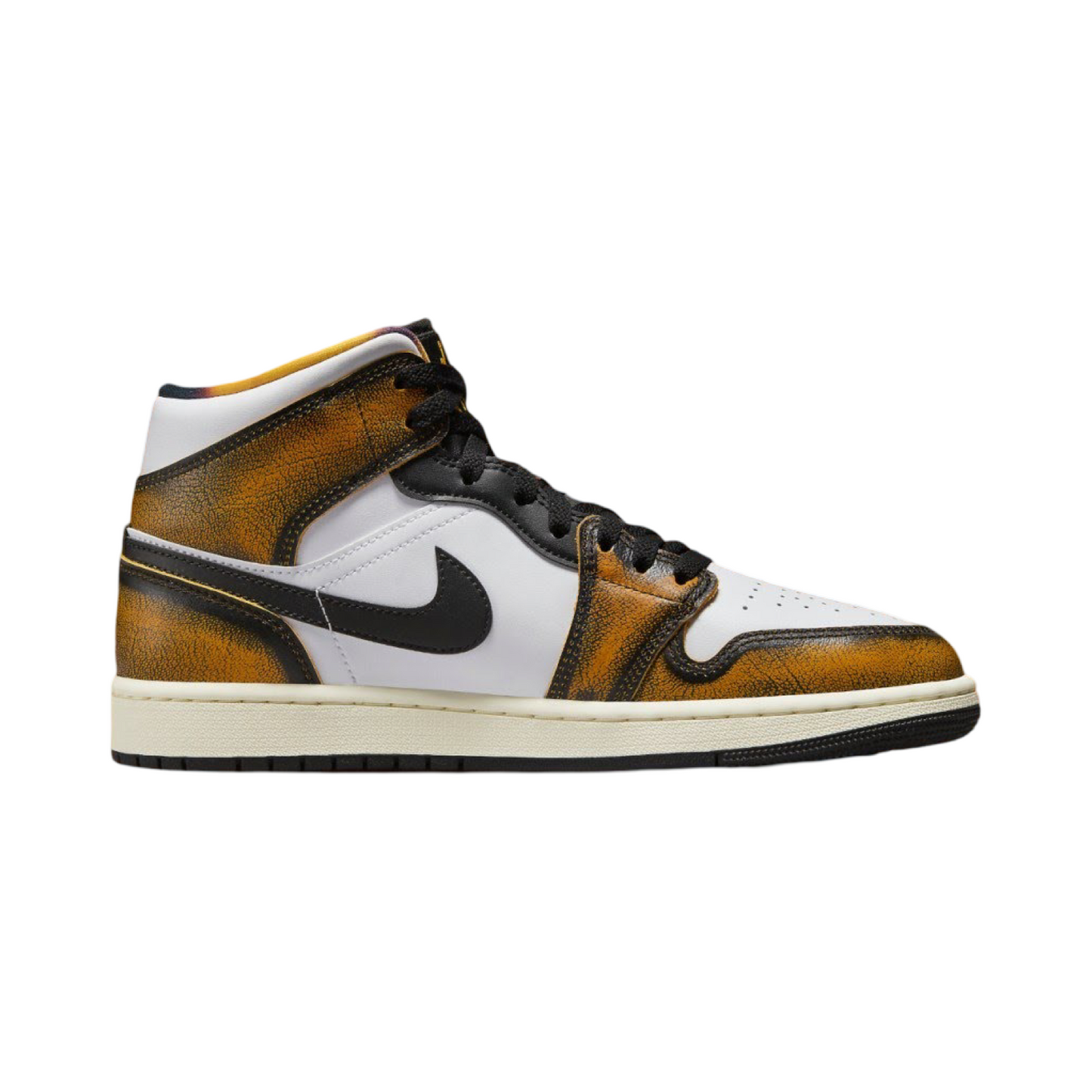 Air Jordan 1 Mid Orange Wear Away