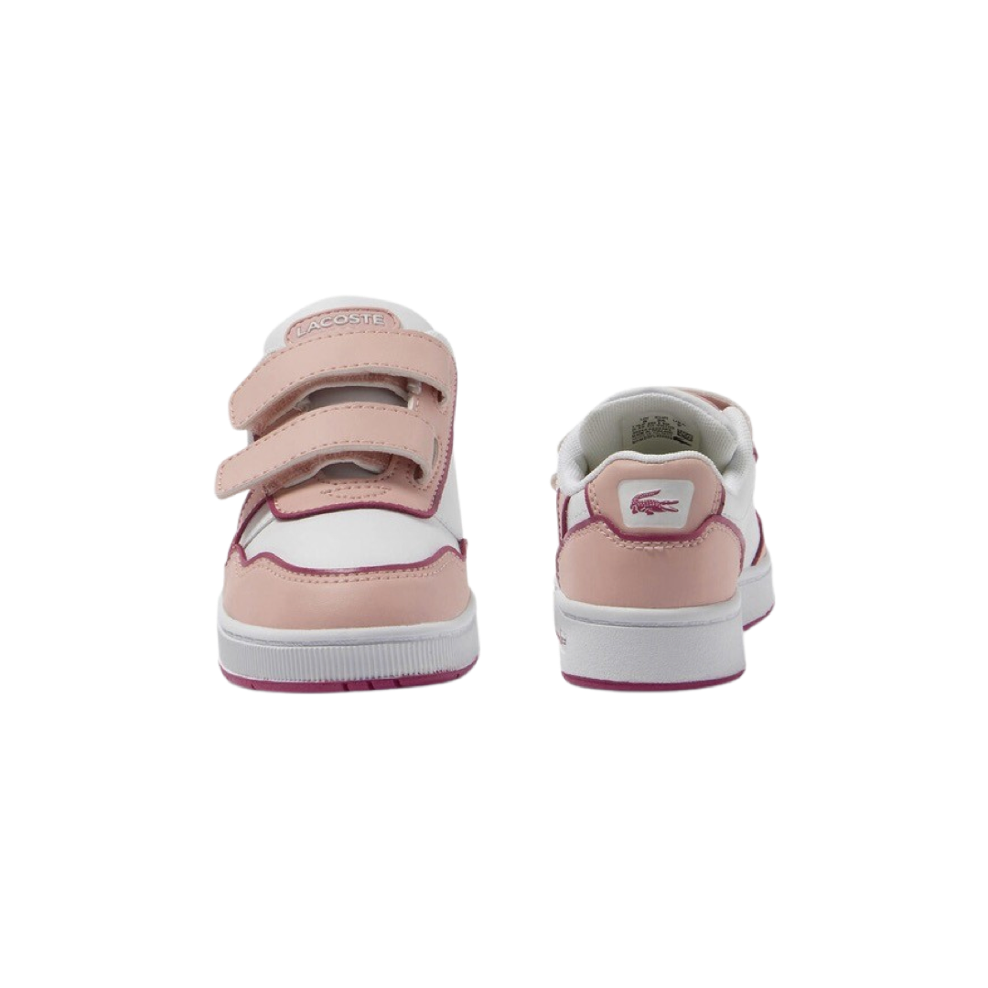 Toddler Lacoste T-Clip 2235 White Pink White