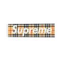 Supreme SS22 Burberry Beige Box Logo Sticker