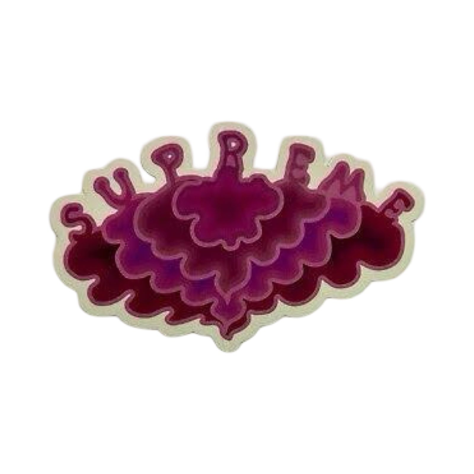 Supreme SS19 Purple Cloud Sticker