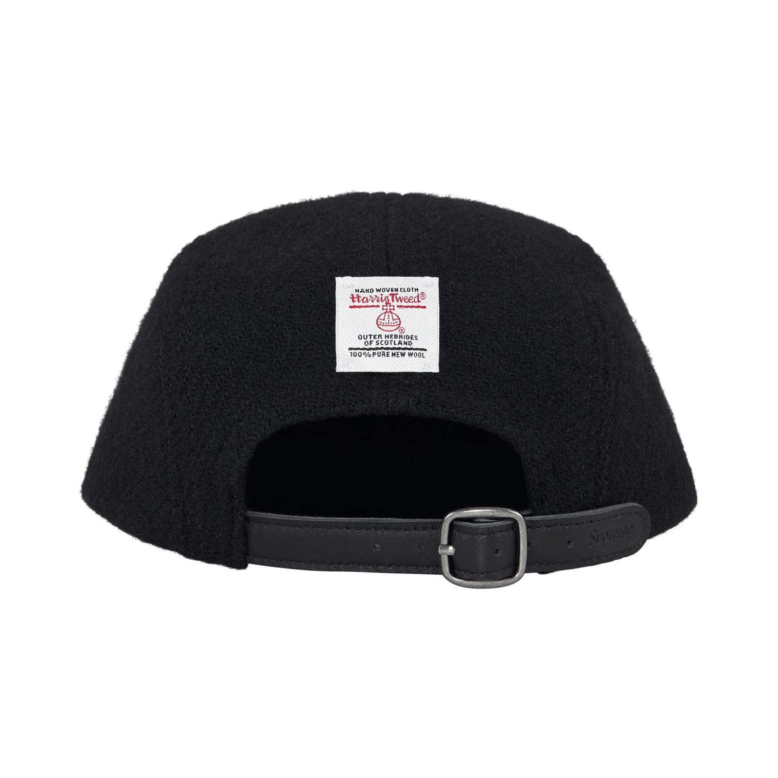 Supreme Harris Tweed Camp Cap Black SS25