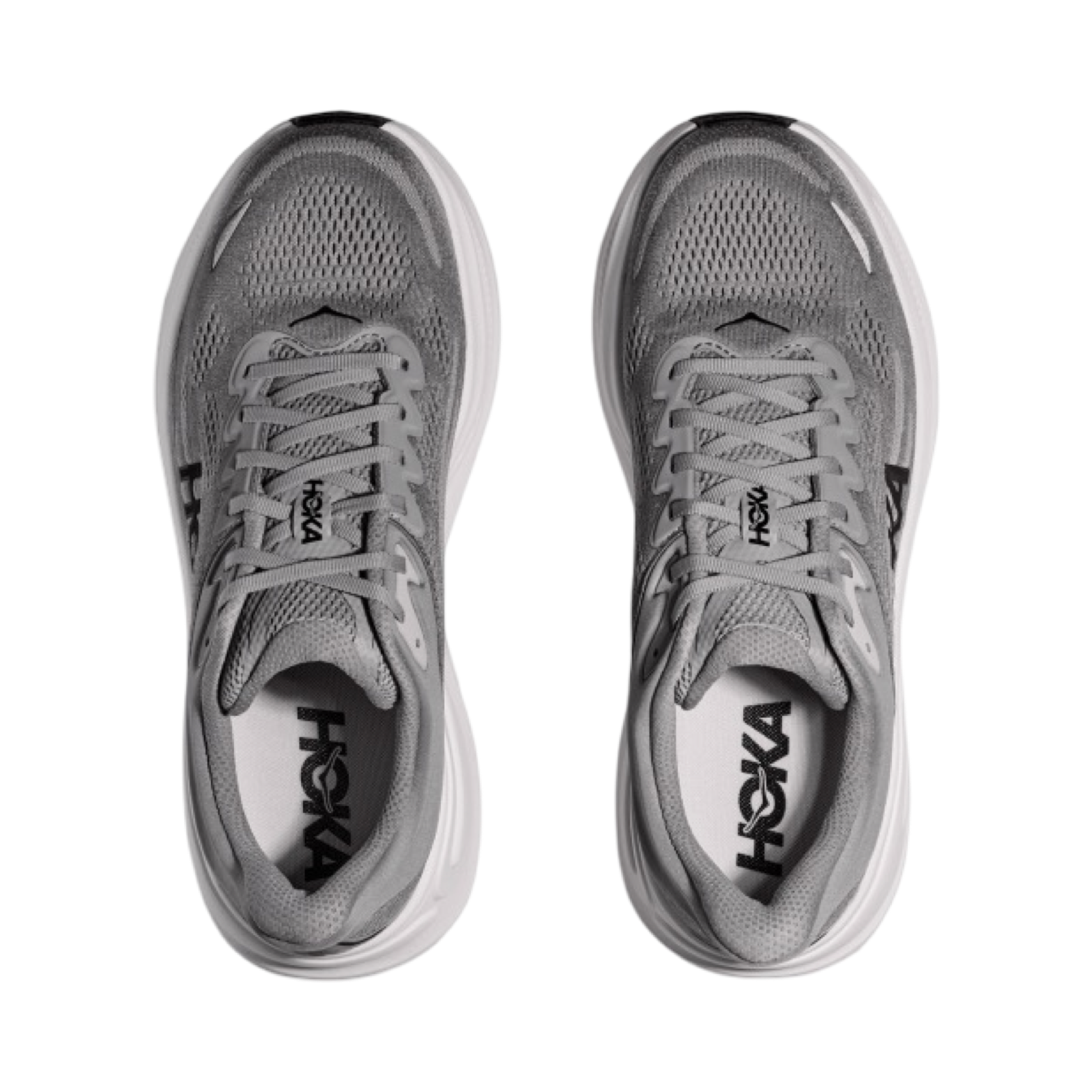 Men's Hoka Bondi 9 2E Width Galactic Grey Stellar Grey