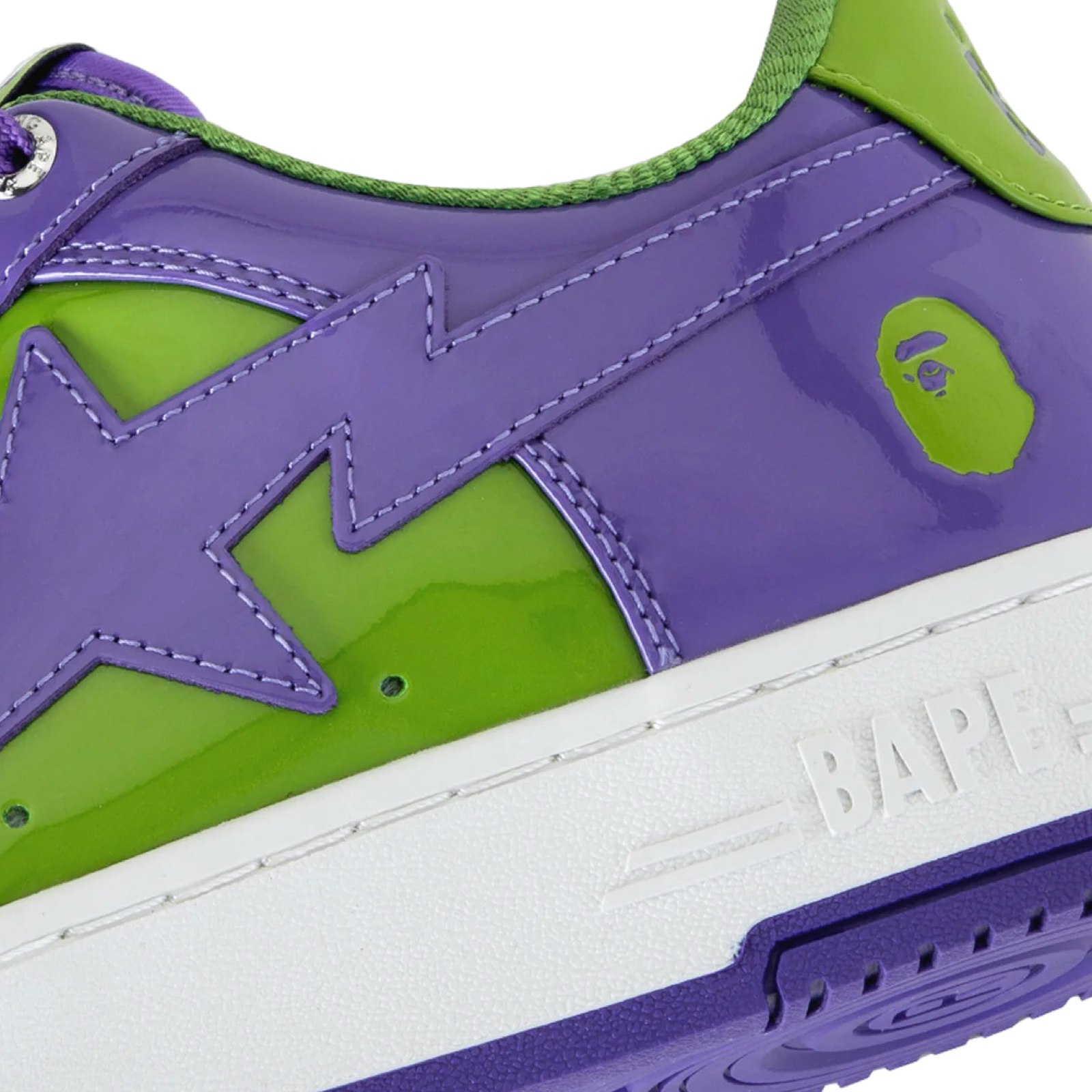 A Bathing Ape Bapesta #1 M1 Purple Green White