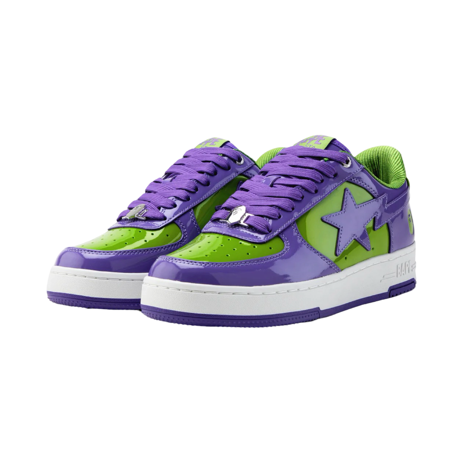 A Bathing Ape Bapesta #1 M1 Purple Green White