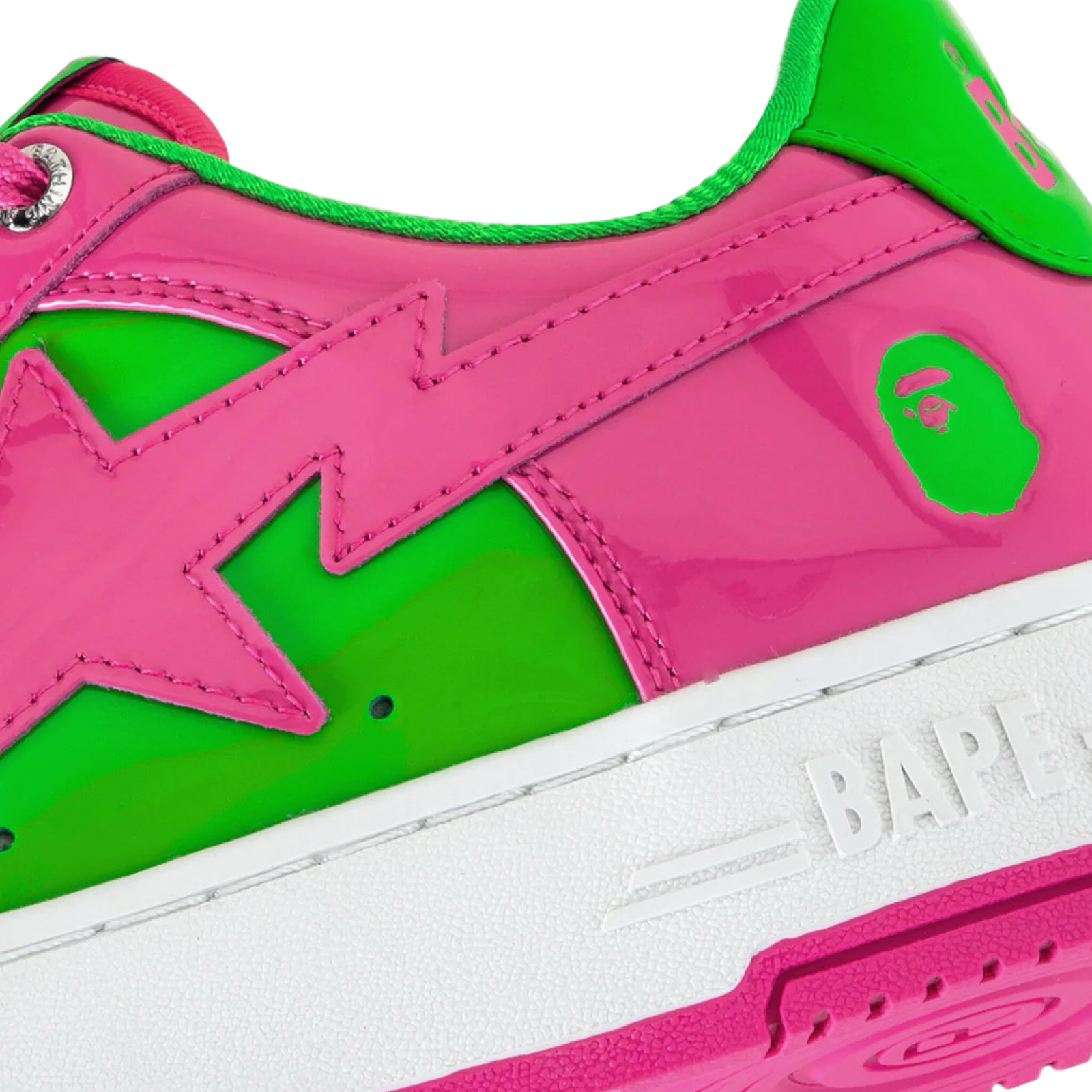 A Bathing Ape Bapesta #1 M1 Pink Green White