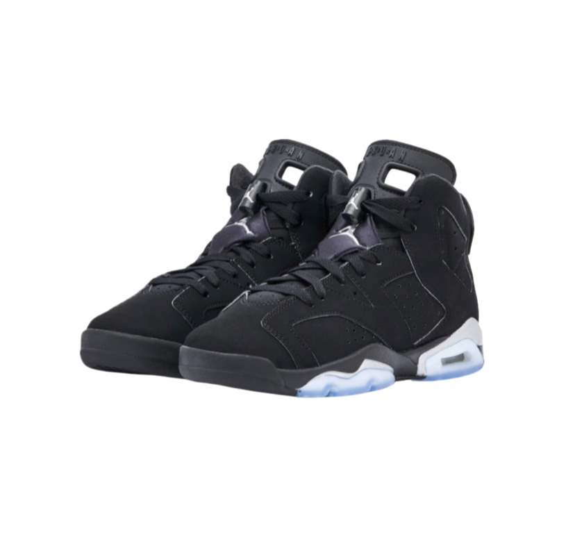 Air Jordan 6 GS Black Metallic Silver Black