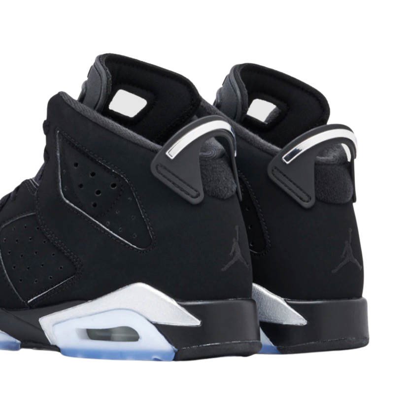 Air Jordan 6 GS Black Metallic Silver Black