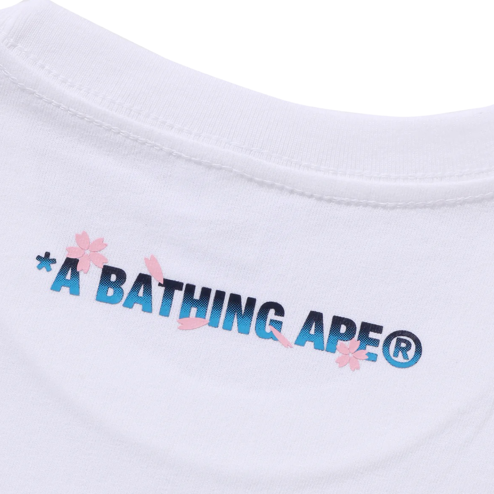 A Bathing Ape Head Sakura Fuji Photo Tee White