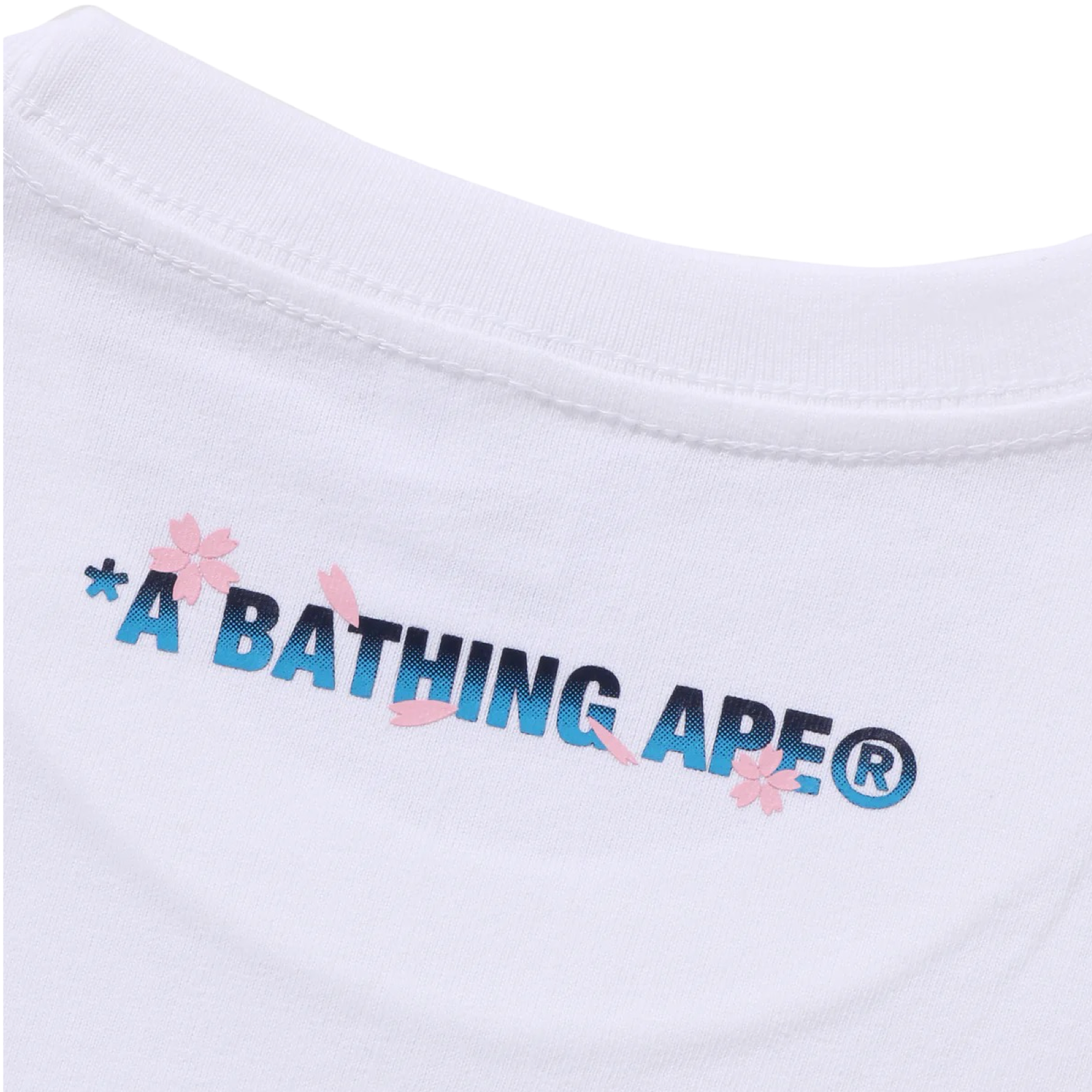 A Bathing Ape Head Sakura Ape #1 Tee White