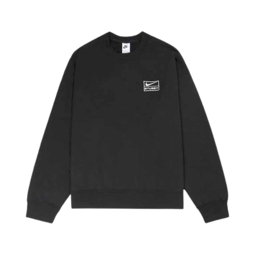 Stussy x Nike Wash Crew Sweatshirt Black Sail