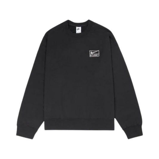 Stussy x Nike Wash Crew Sweatshirt Black Sail