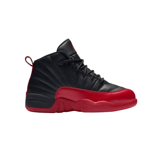 Air Jordan 12 PS Flu Game 2016 Black Varsity Red  (Pre School)