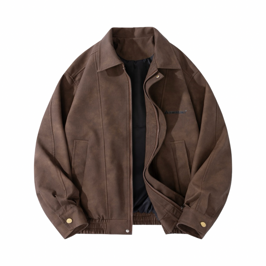 Kawasaki Lifestyle Jacket Brown