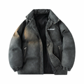 Kawasaki Logo Puffer Jacket Grey White