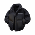 Kawasaki Logo Puffer Jacket Black White