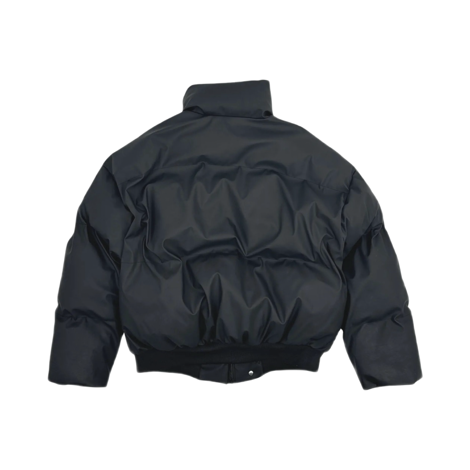 Kawasaki Logo Puffer Jacket Black White