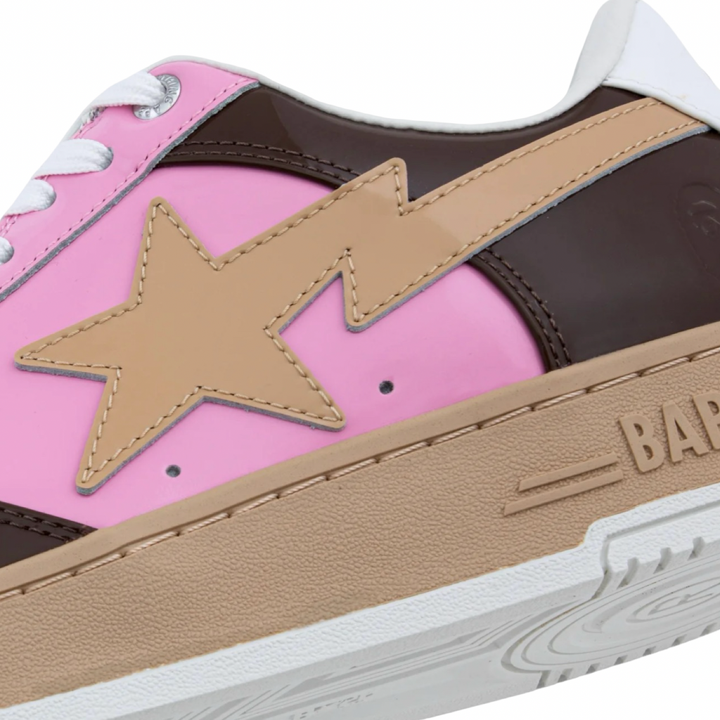 A Bathing Ape Bapesta #6 M1 Brown Pink